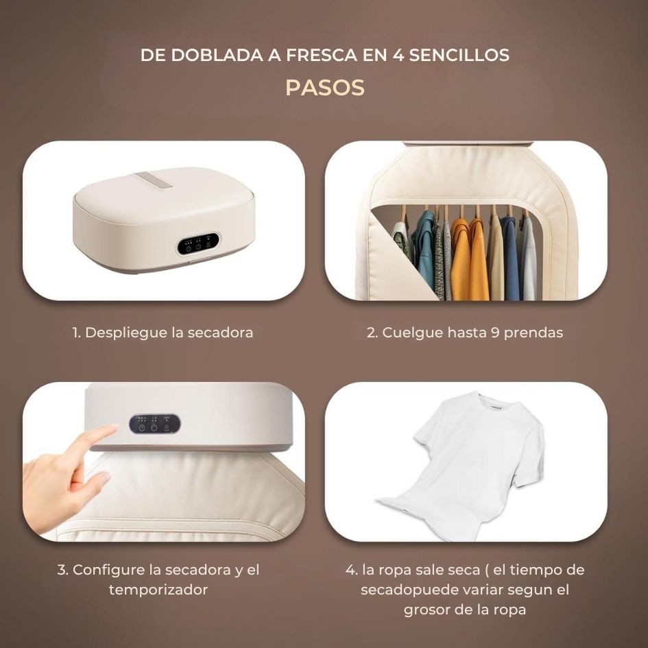 Mini secadora de ropa